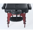 5'' 2 Section wooden Greenlife ® Portable Massage Table Black / Cream