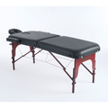 5'' 2 Section wooden Greenlife ® Portable Massage Table Black / Cream