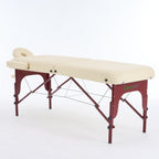 5'' 2 Section wooden Greenlife ® Portable Massage Table Black / Cream