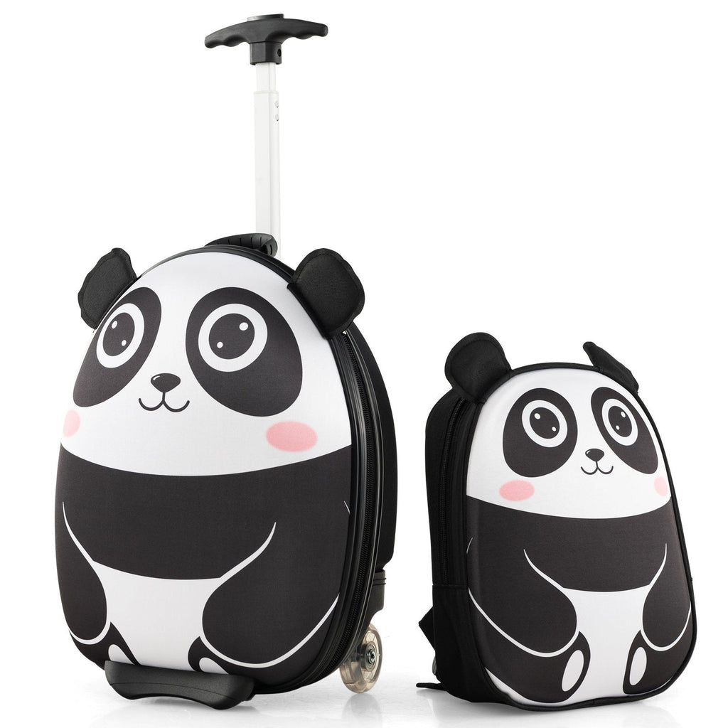 Lightweight and Portable Rolling Suitcase for Children-Pink