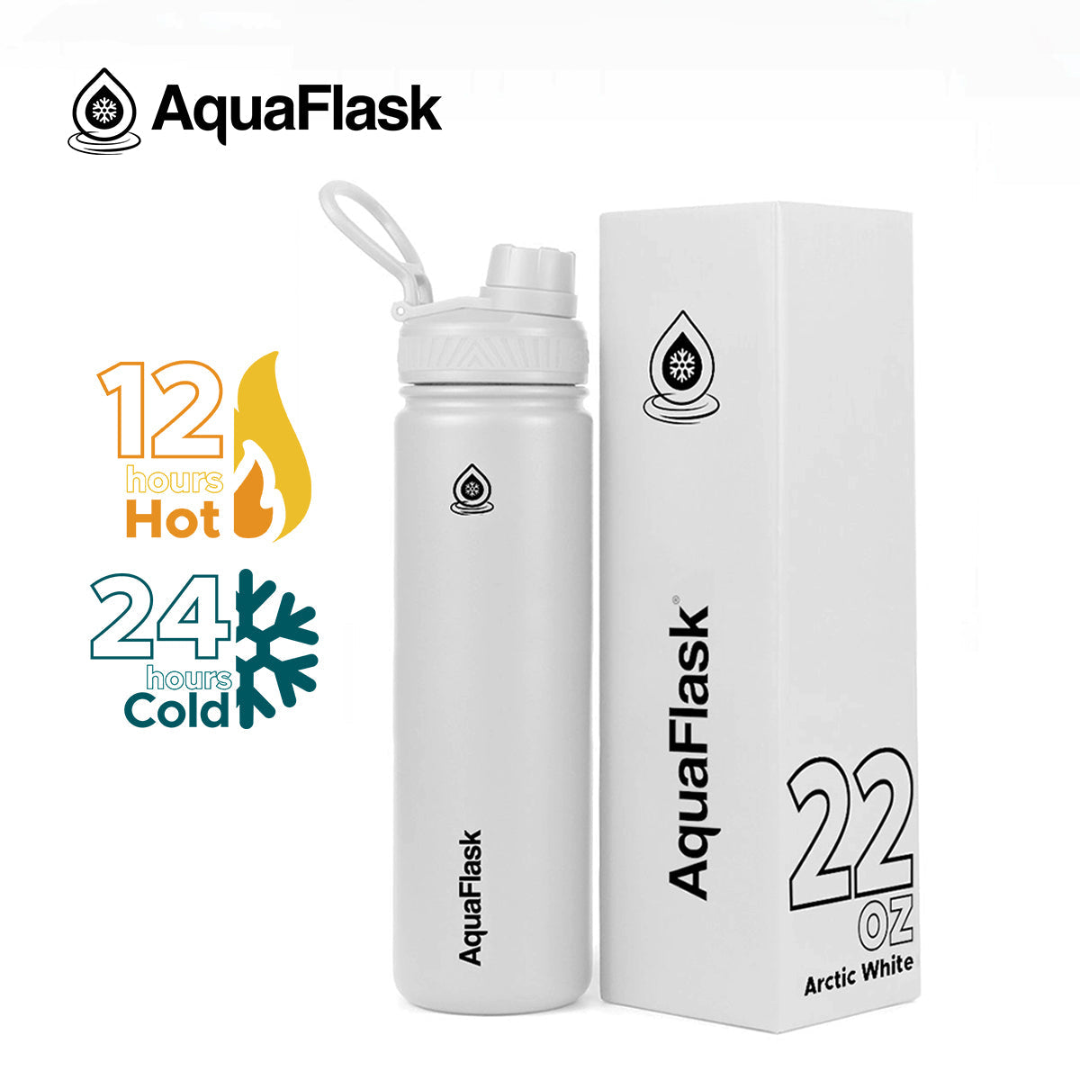 AquaFlask Original – Bouteille Isotherme 650ml (22oz)