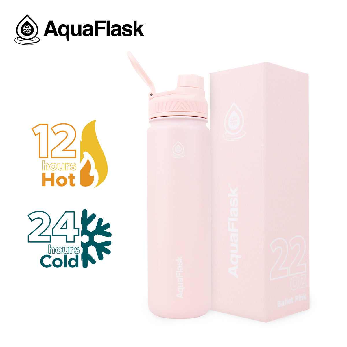 AquaFlask Original – Bouteille Isotherme 650ml (22oz)