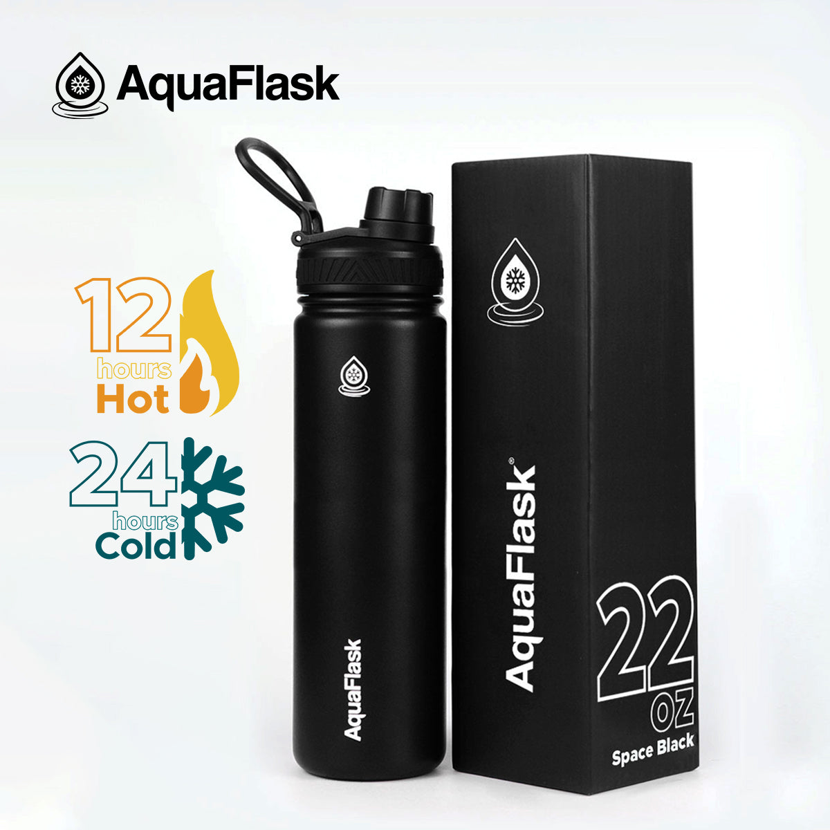 AquaFlask Original – Bouteille Isotherme 650ml (22oz)
