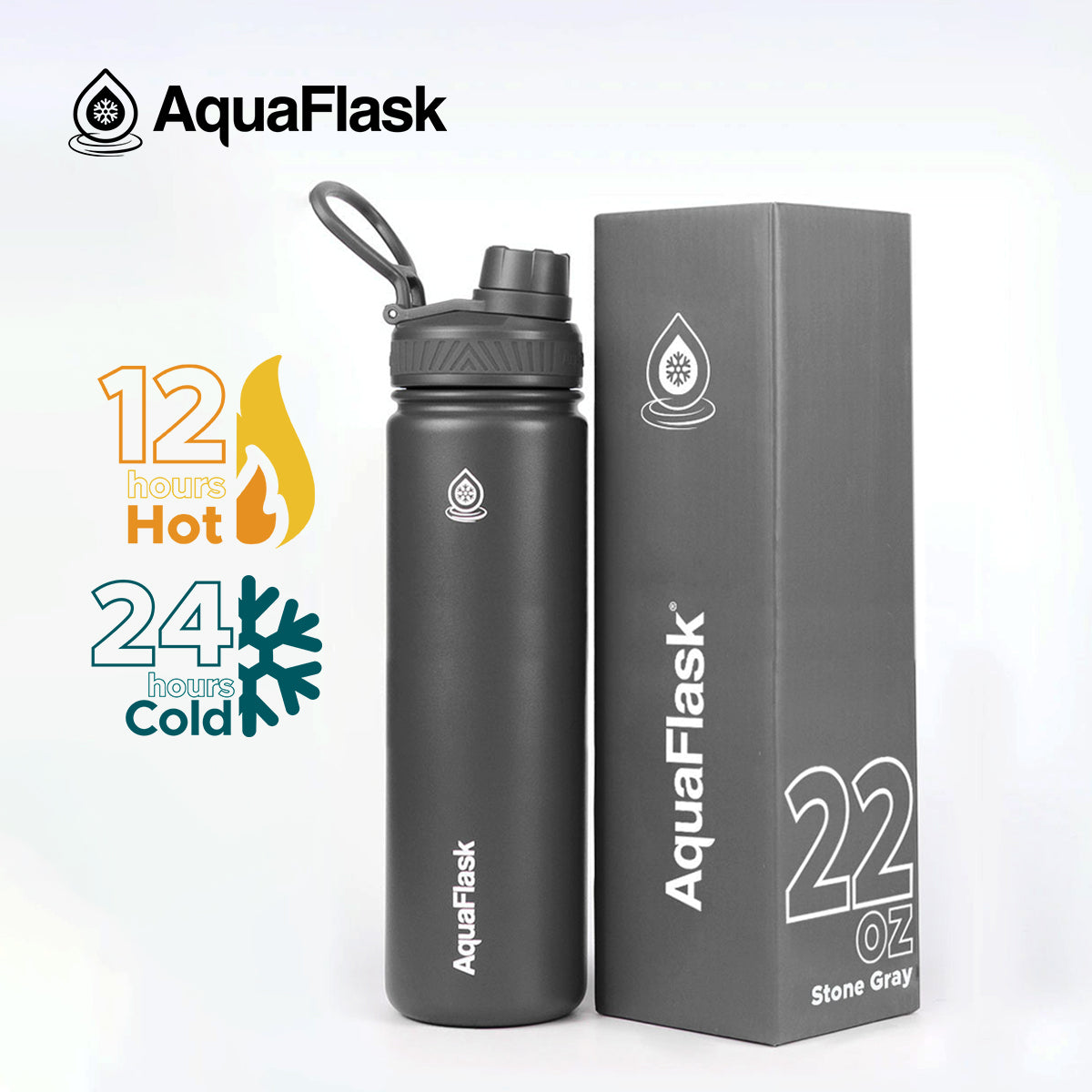 AquaFlask Original – Bouteille Isotherme 650ml (22oz)