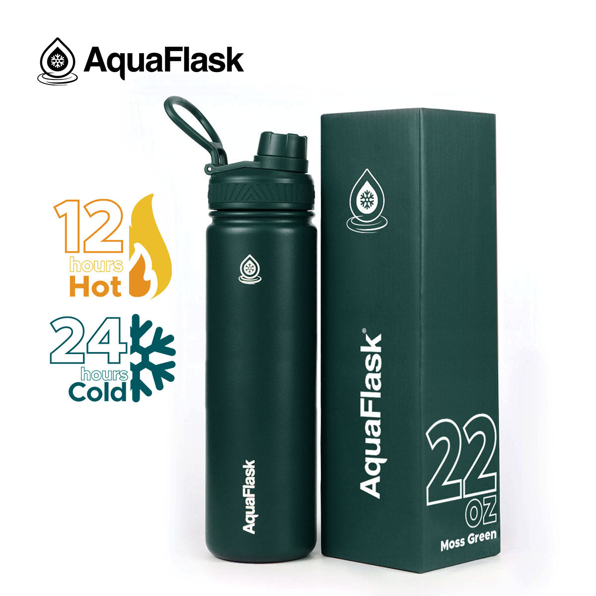 AquaFlask Original – Bouteille Isotherme 650ml (22oz)