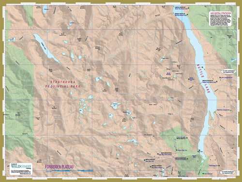 403 Central Strathcona Provincial Park Topographic Trail Map