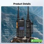 Retevis RA89R 10W Dual-Band Ham Radio (Bluetooth & Cross-Band Repeater)