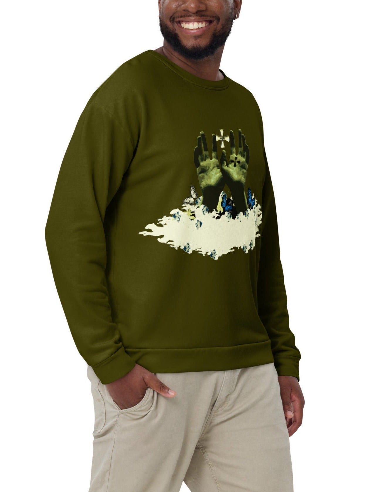 Sweat Homme Imprimé Intégral – Karaka Green Conquerors – Éco-Responsable – dukiri apparel