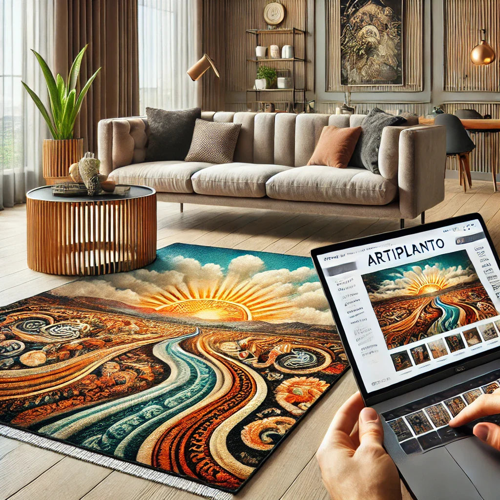 Tapis Personnalisé sur Mesure – Votre Photo ou Œuvre d'Art – Lavable en Machine
