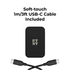 30W USB-C Compact Power Adapter (Soft-touch 1m/3ft USB-C Cable Included)