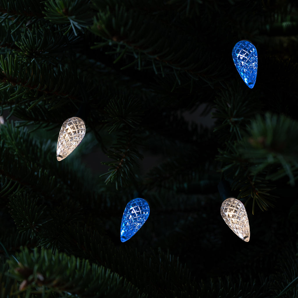 60 LED Blue Lights: 10 Strands