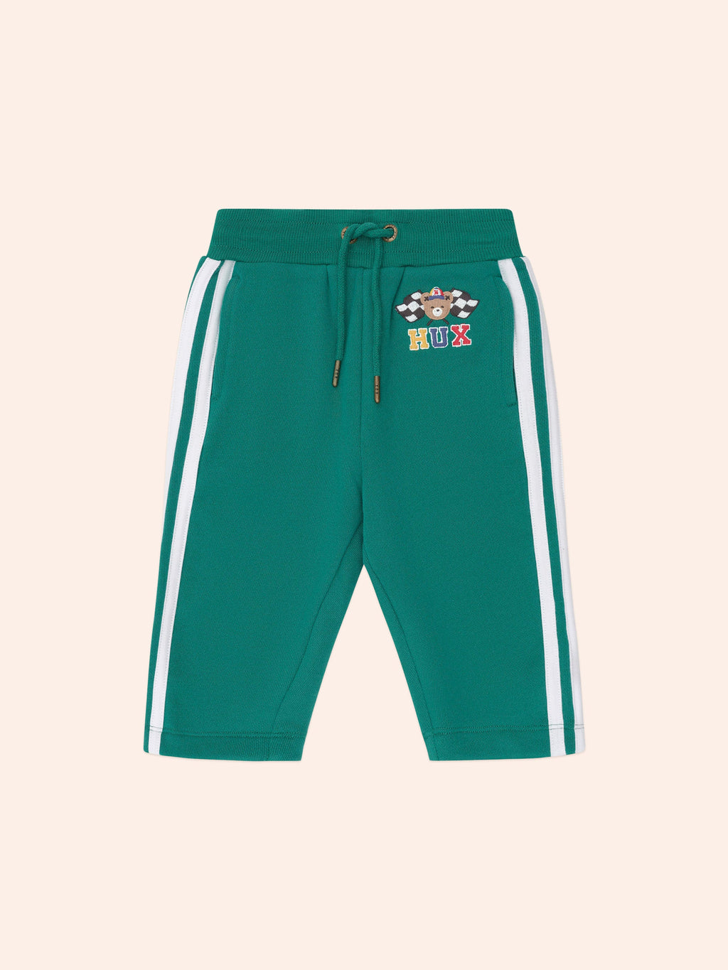 Racer Stripe Trackpant | Emerald | Huxbaby