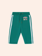 Racer Stripe Trackpant | Emerald | Huxbaby