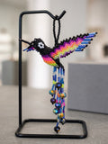 Black and Blue Beaded Humming Bird