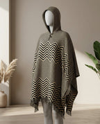 Southwestern style HandMade Wool Poncho