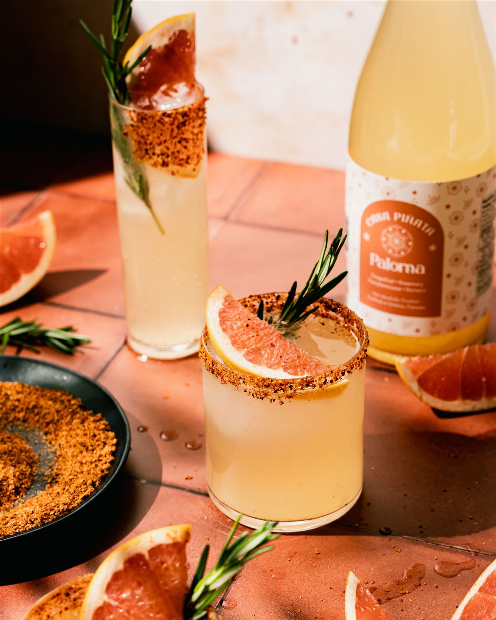 Paloma Mocktail – Boisson Sans Alcool Pamplemousse & Romarin – Casa Piñata