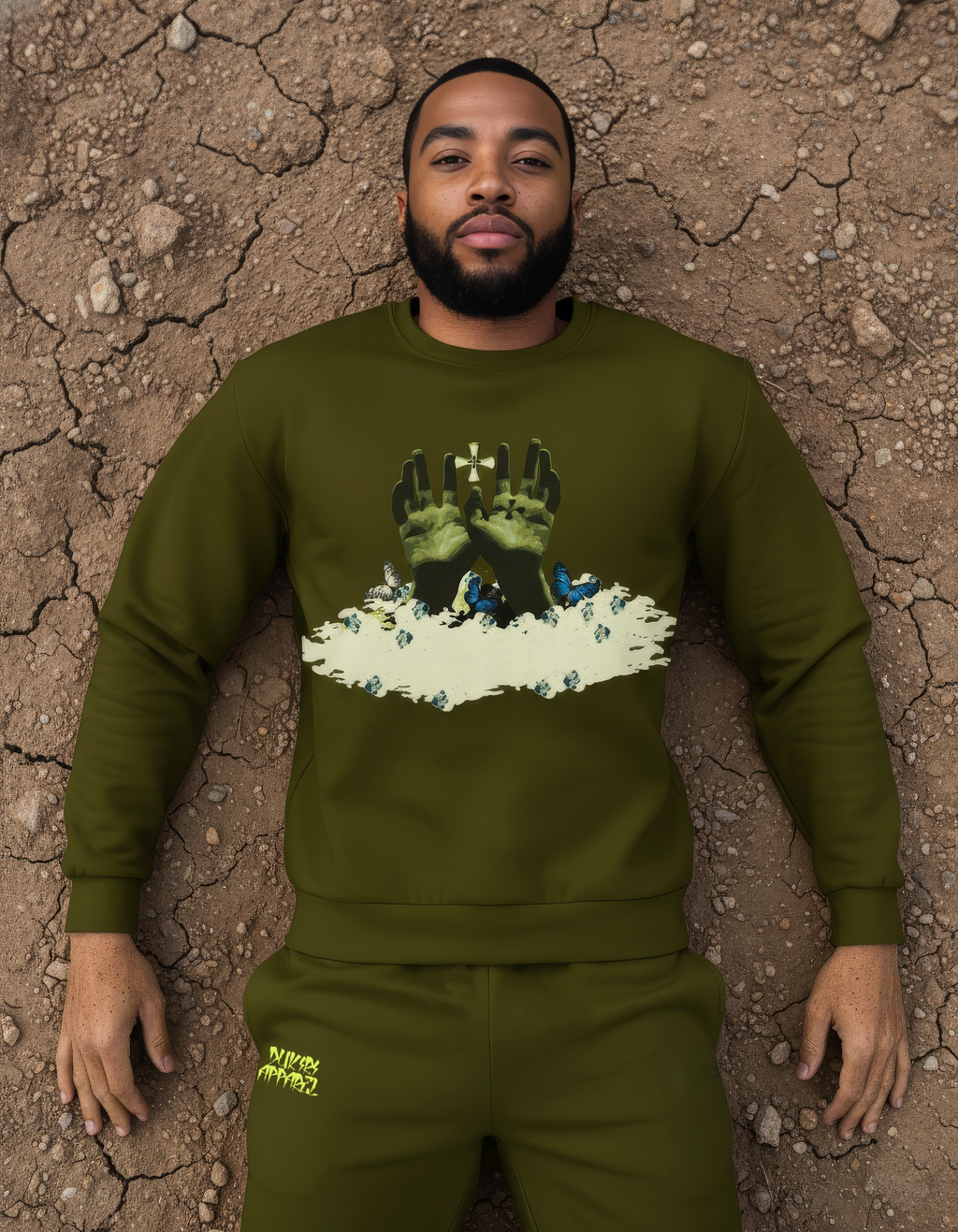 Sweat Homme Imprimé Intégral – Karaka Green Conquerors – Éco-Responsable – dukiri apparel