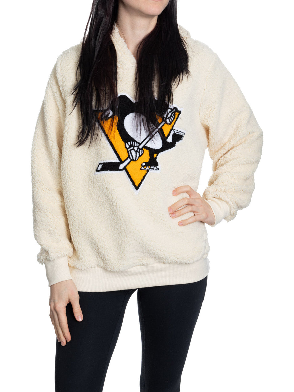 Chandail à capuche Sherpa Femme – Pittsburgh Penguins