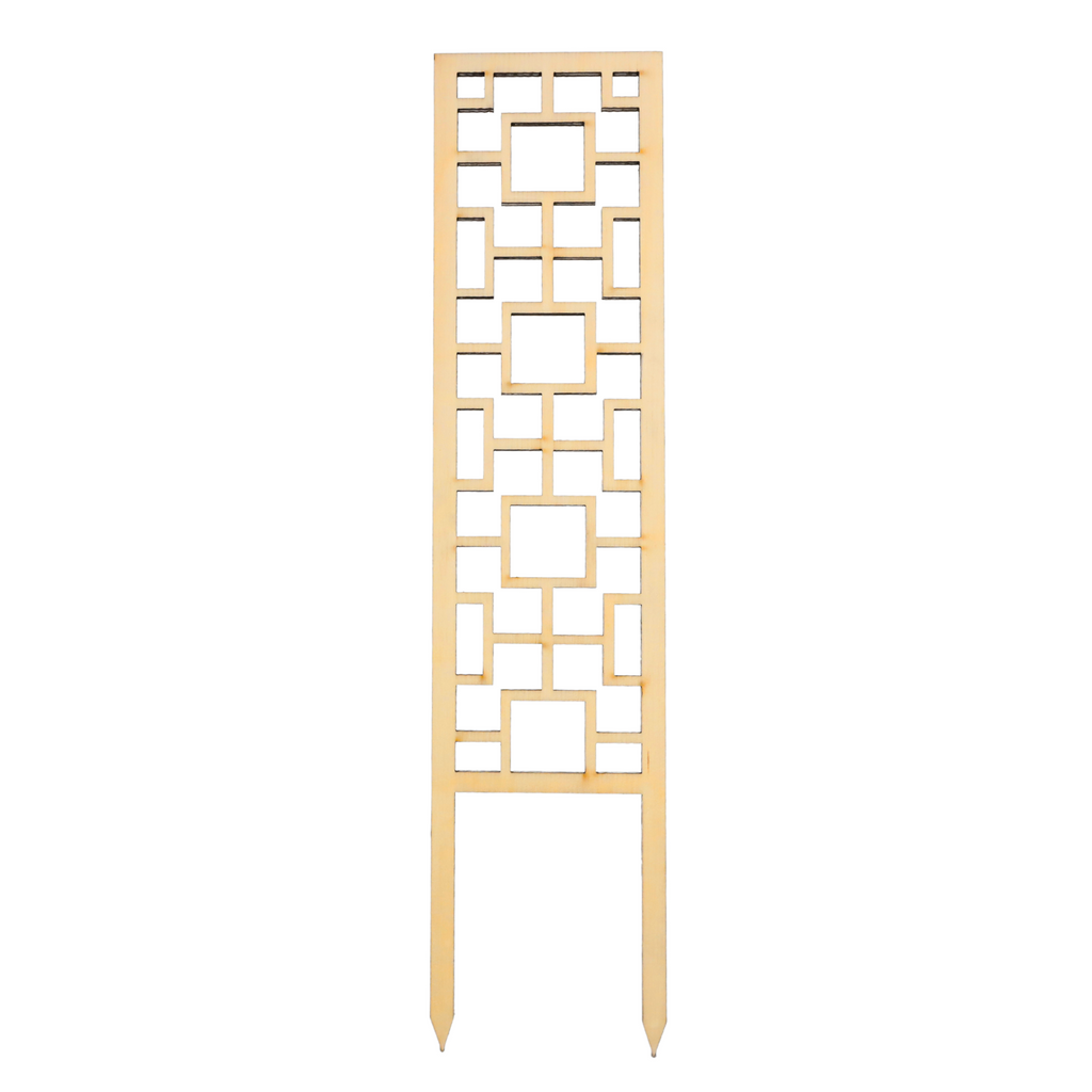 Treillis en Bois Tropical Squares – Mossify