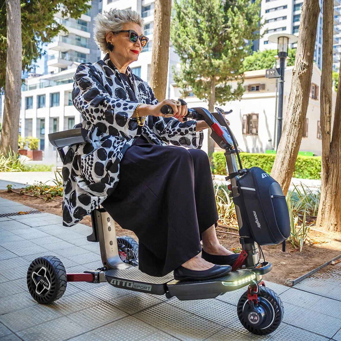 Moving Life ATTO Sport Mobility Scooter | Foldable Travel Scooter with Sabbath Control Canada