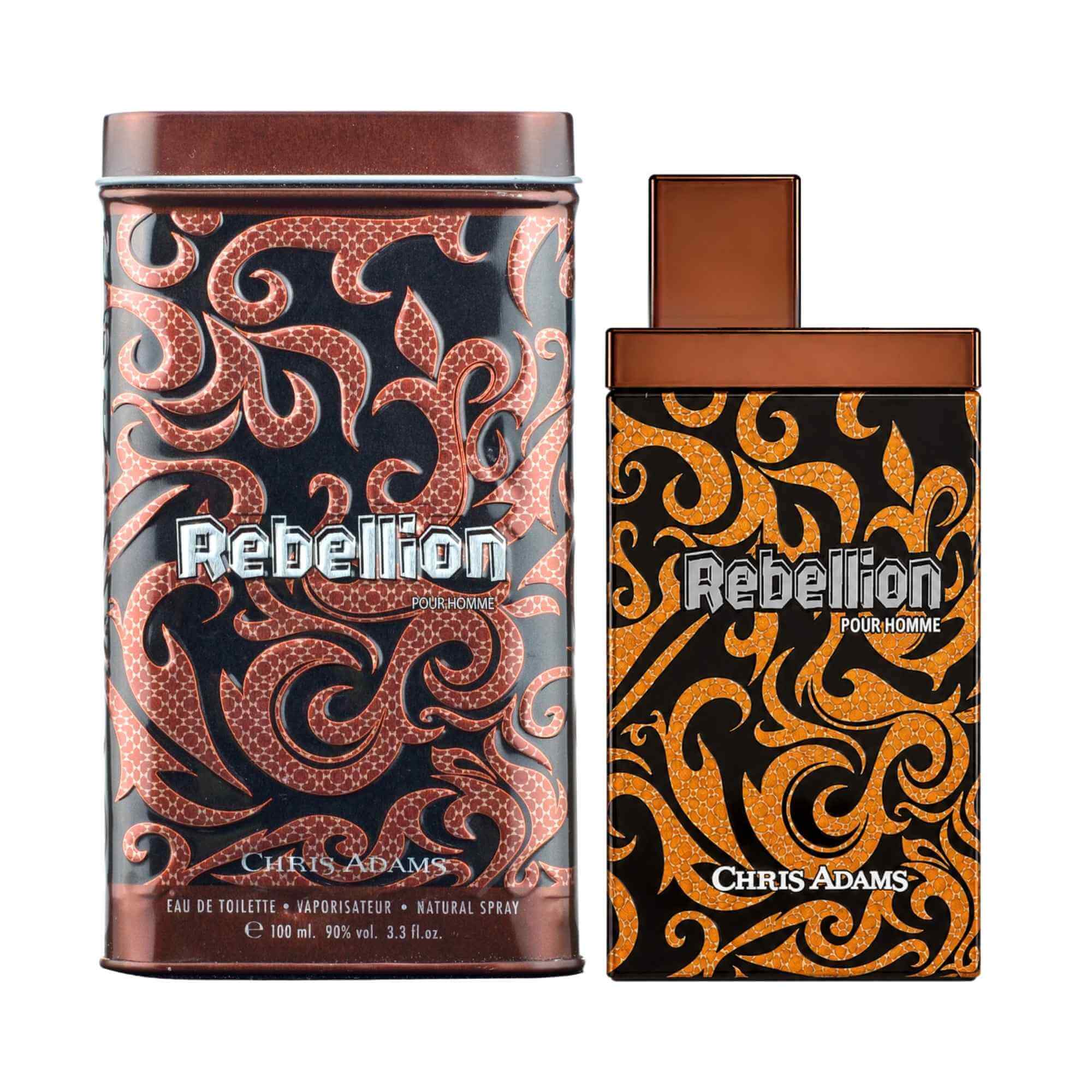 Chris Adams Rebellion Eau de Toilette for Men 100mL (3.4 oz)