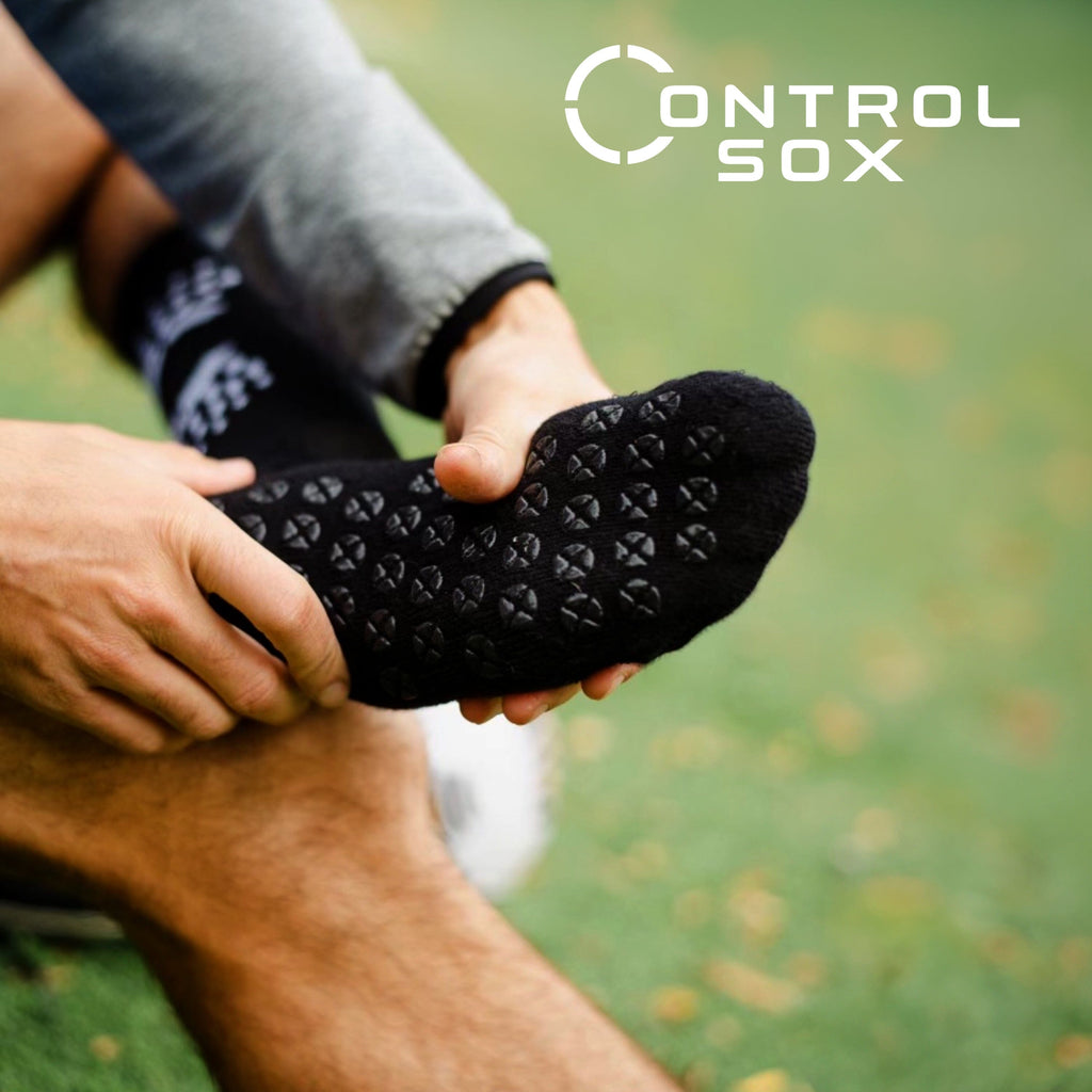 Control Sox 2.0 – Chaussettes Antidérapantes Sport – Technologie Grip en X