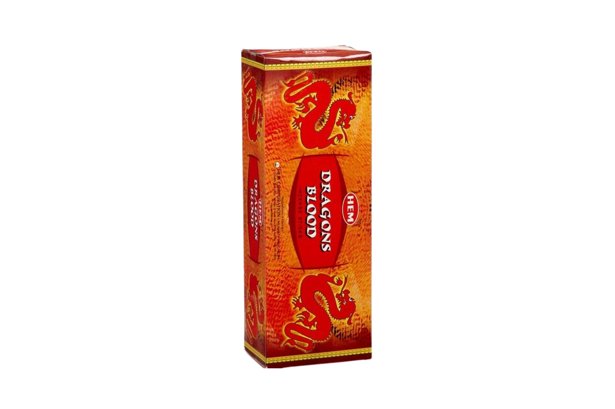 Bâtonnets d'Encens Sang de Dragon HEM – Purification & Méditation – Roulés à la Main en Inde