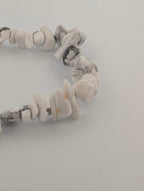 Bracelet Howlite – Pierre Naturelle – Chip, 6mm & 8mm – Fait au Canada – Legacy Crystals