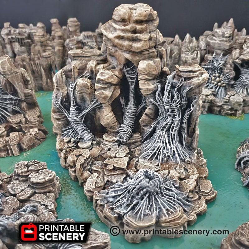 Wicked Webs – Set de 9 Pièces de Terrain Donjon – D&D / TTRPG – The Beaver and Broadsword