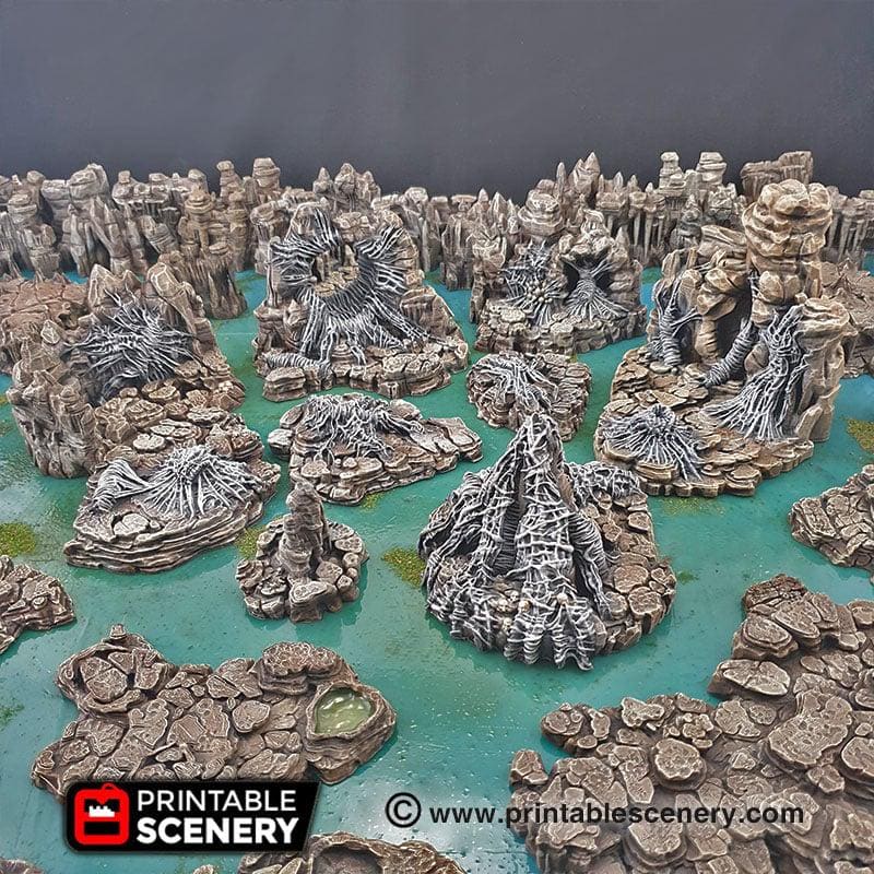 Wicked Webs – Set de 9 Pièces de Terrain Donjon – D&D / TTRPG – The Beaver and Broadsword