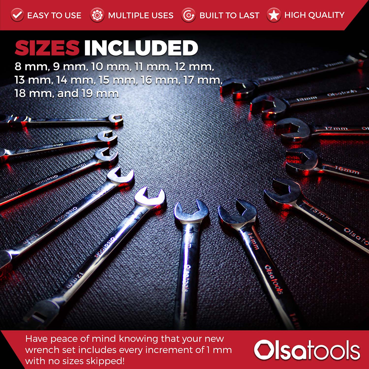 Ensemble de Clés à Cliquet 120 Dents – Olsa Tools Canada