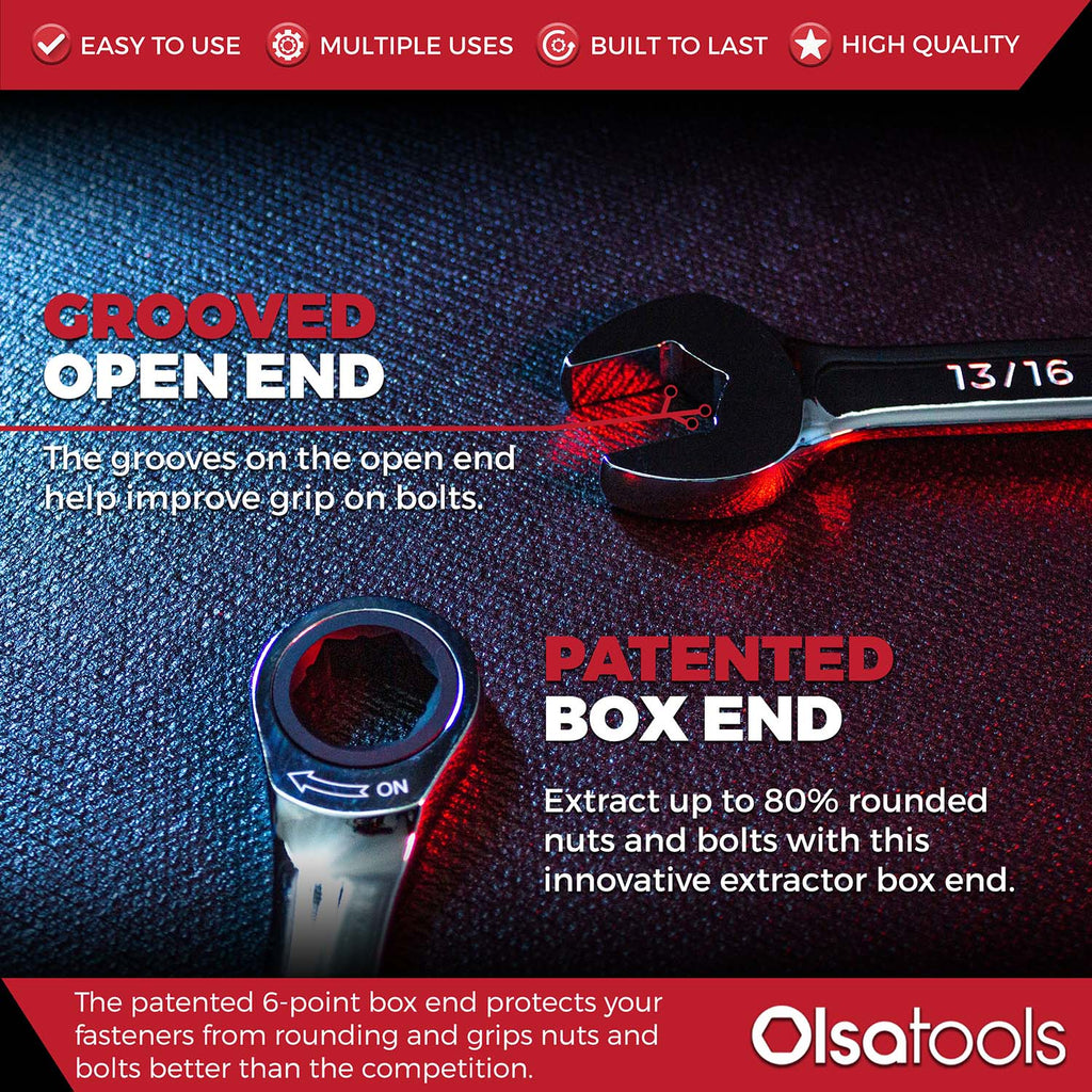 Ensemble de Clés à Cliquet 120 Dents – Olsa Tools Canada