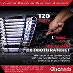 Ensemble de Clés à Cliquet 120 Dents – Olsa Tools Canada