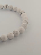 Bracelet Howlite – Pierre Naturelle – Chip, 6mm & 8mm – Fait au Canada – Legacy Crystals