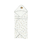 Lively Tiger Extra Warm Cotton Baby White Swaddle Wrap