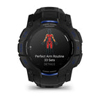 Garmin Instinct® 3 AMOLED (50 mm) - Rugged GPS Watch - Black/Bolt Blue
