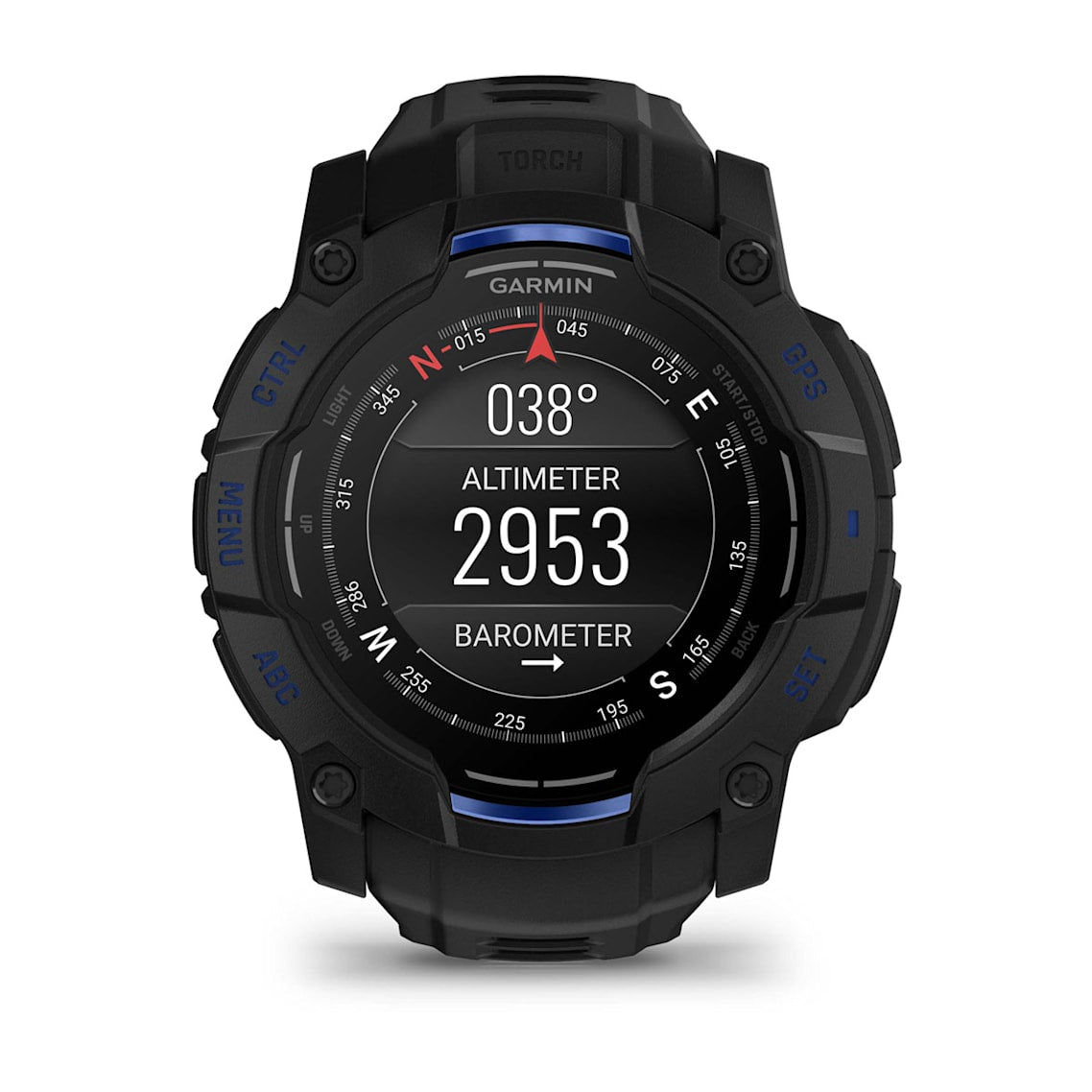 Garmin Instinct® 3 AMOLED (50 mm) - Rugged GPS Watch - Black/Bolt Blue