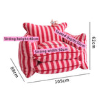 Playful Mind Striped Lazy Sofa Chair