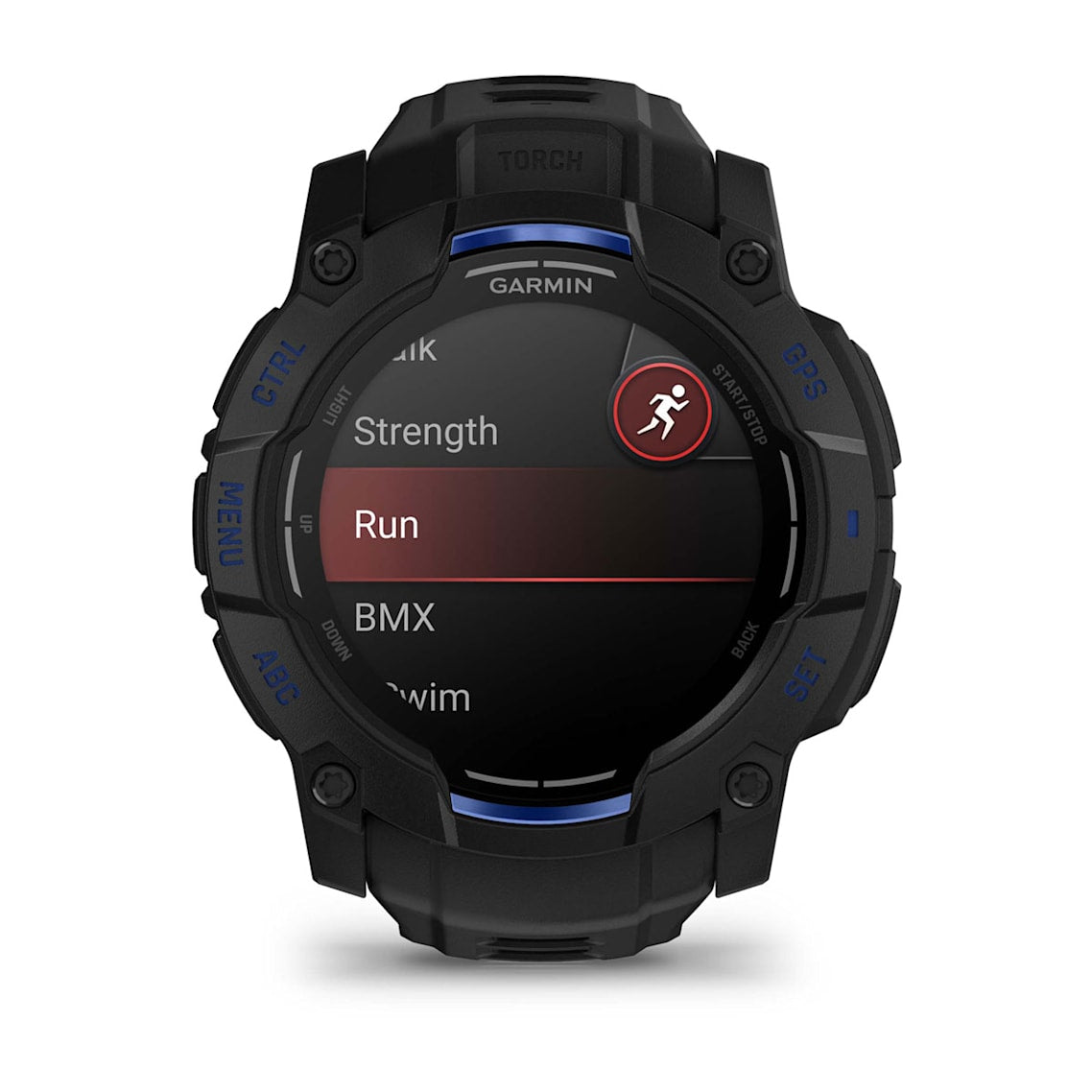 Garmin Instinct® 3 AMOLED (50 mm) - Rugged GPS Watch - Black/Bolt Blue