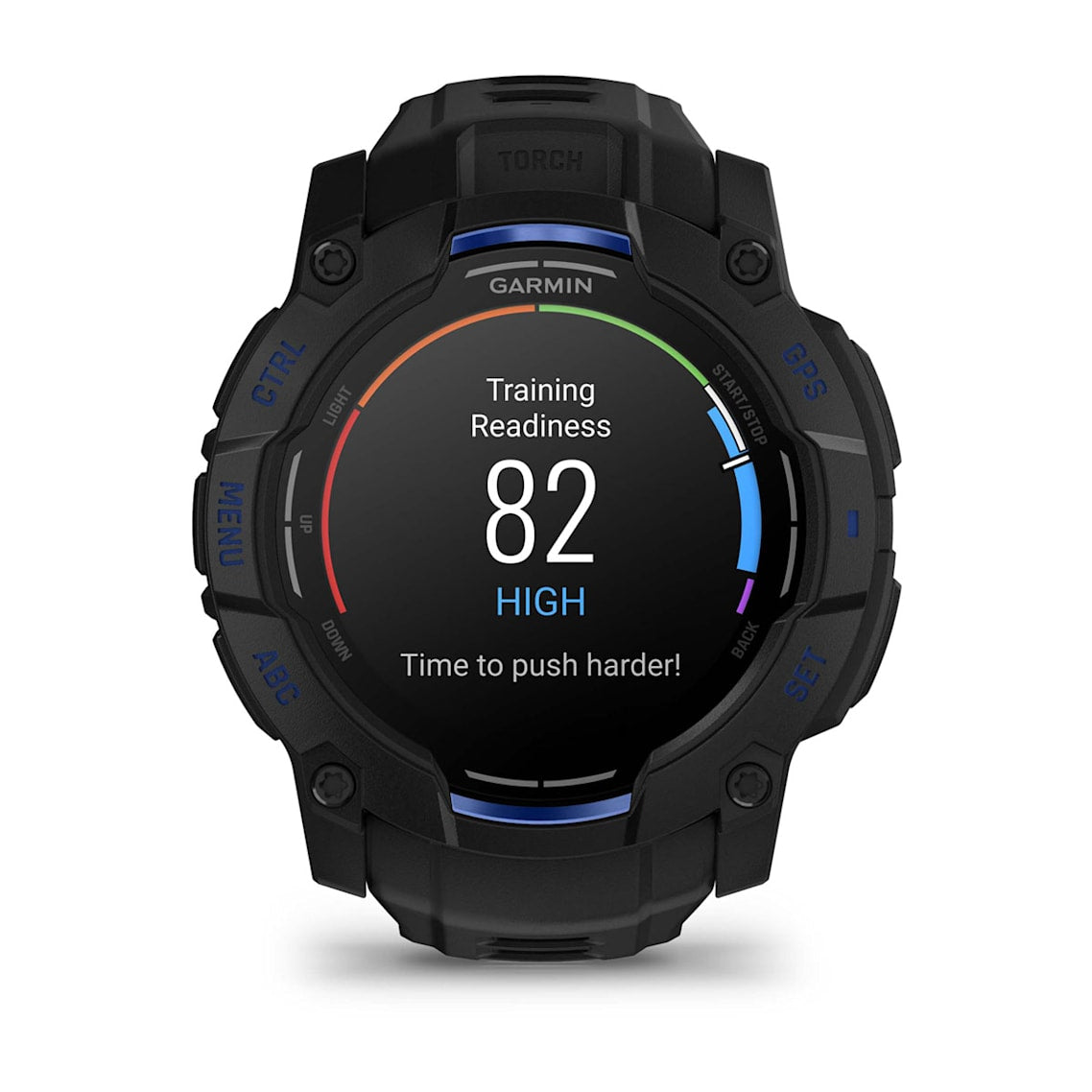 Garmin Instinct® 3 AMOLED (50 mm) - Rugged GPS Watch - Black/Bolt Blue